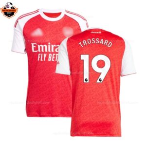 Arsenal Home Men Replica Football Shirt 2025-26 TROSSARD 19 Printed