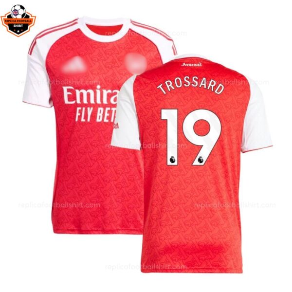 Arsenal Home Men Replica Football Shirt 2025-26 TROSSARD 19 Printed