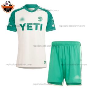 Austin Away Kid Replica Football Kit 2024/25 - Front View
