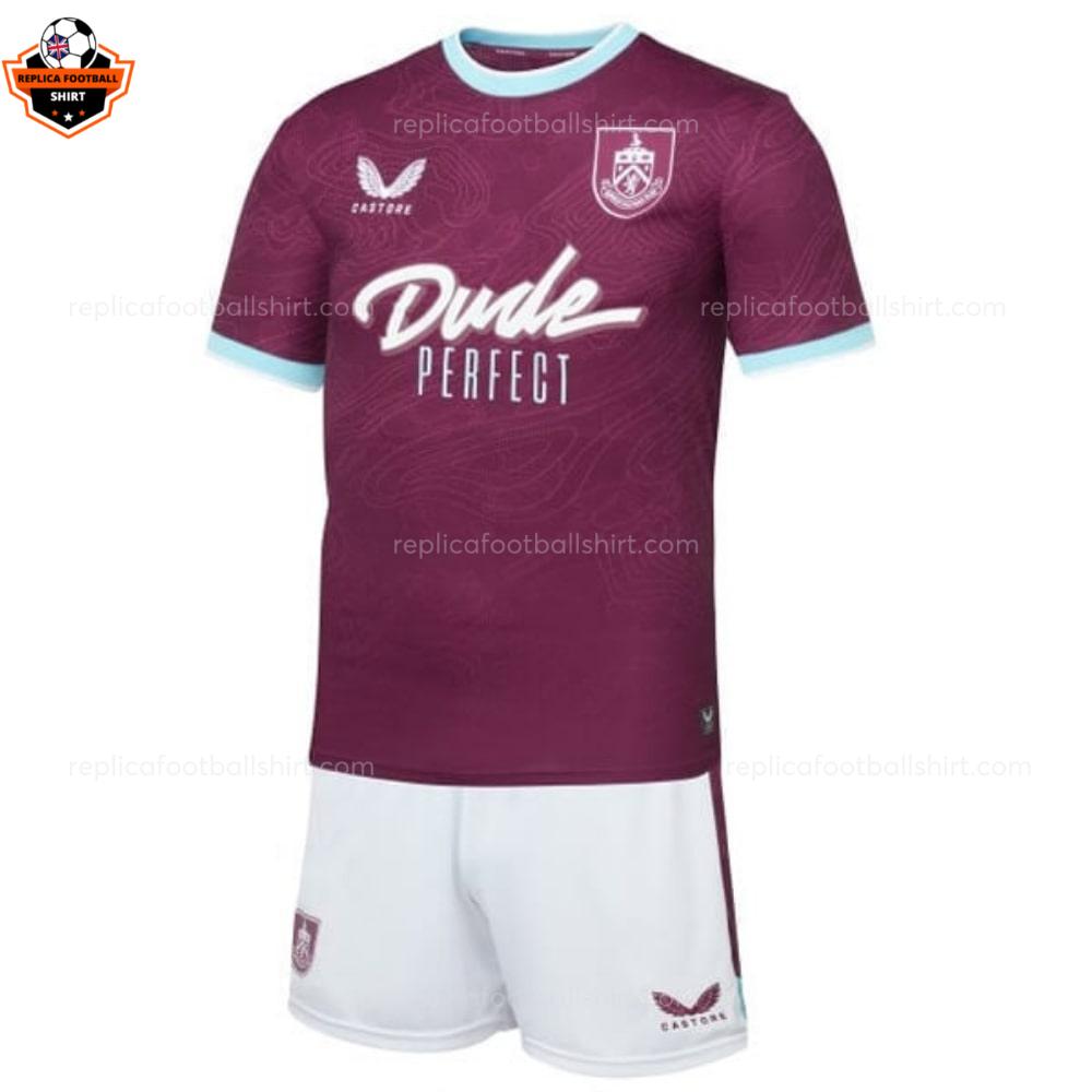 Burnley Home Kid Replica Football Kit 2025-26