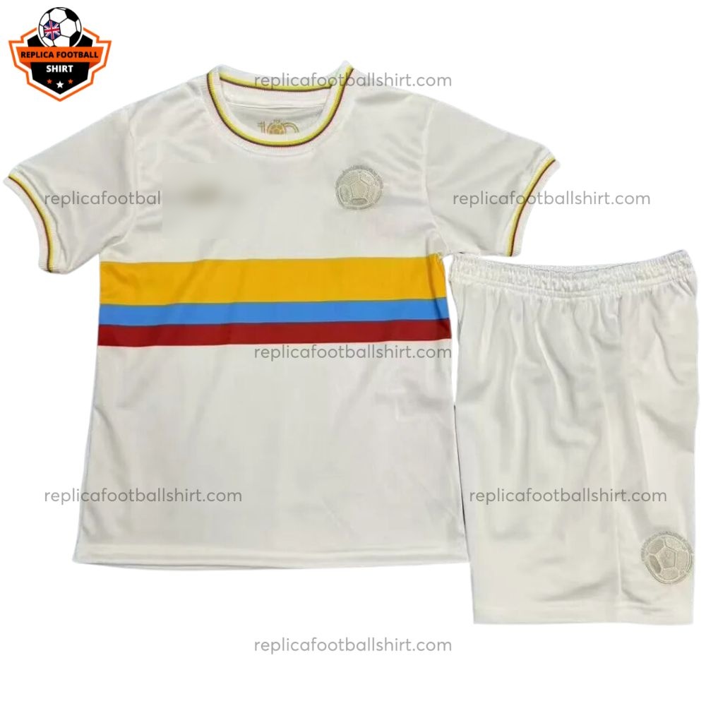 Colombia 100th Anniversary Edition Kid Replica Football Kit 2024/25 - Front View