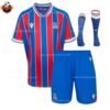 Crystal Palace Home Kid Replica Football Kit 2025-26