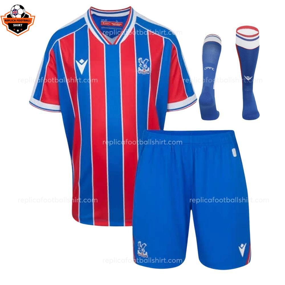 Crystal Palace Home Kid Replica Football Kit 2025-26
