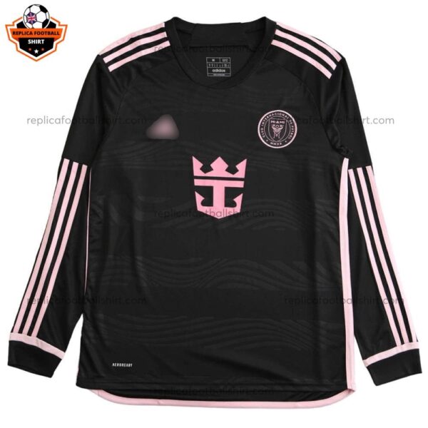 Inter Miami Away Men Replica Football Shirt 24/25 Long Sleeve - Front View