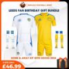 Leeds United FC 2024/25 Birthday Bundle - Home & Away Replica Football Kit for True Fans - Over View