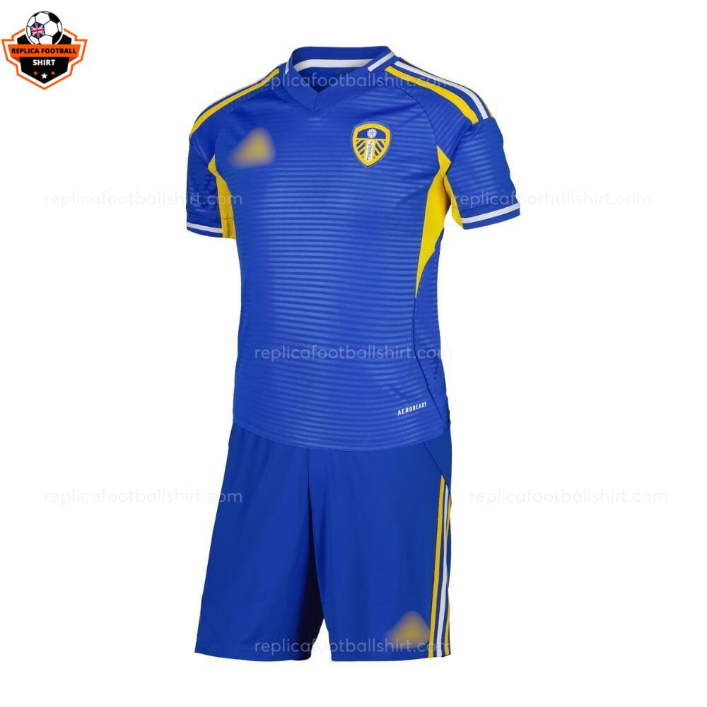 Leeds United Away Kid Replica Football Kit 2025-26 frontview