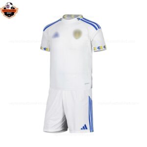 Leeds United Home Kid Replica Football Kit 2025-26