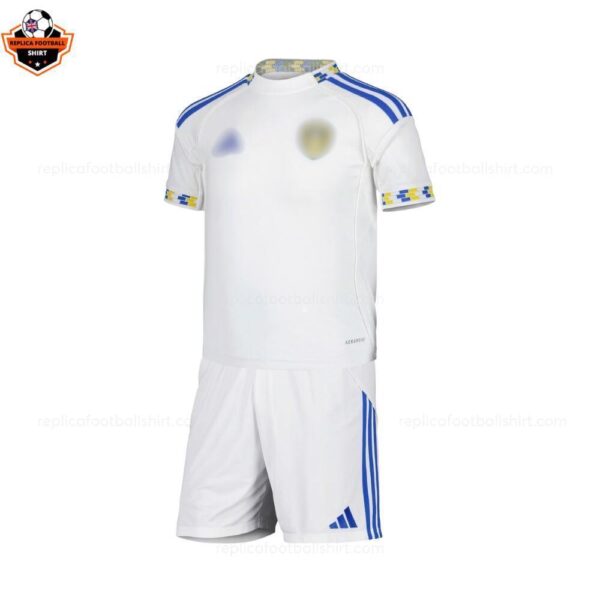 Leeds United Home Kid Replica Football Kit 2025-26