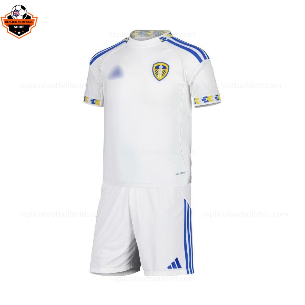 Leeds United Home Kid Replica Football Kit 2025-26 frontview