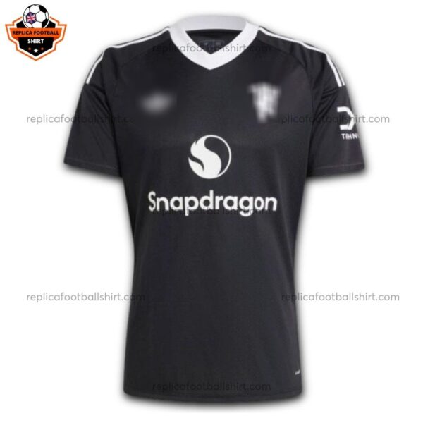 Manchester United Black Edition Men Replica Football Shirt 24/25 - Front View