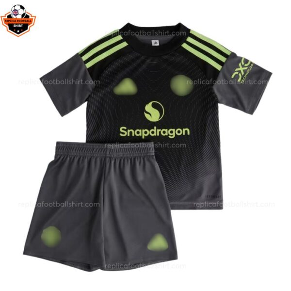 Manchester-United-Goalkeeper-Kids-Replica-Football-Kit-2025-26-Front-View