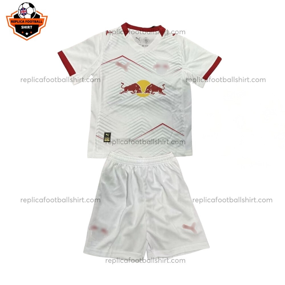 RB Leipzig Home Kid Replica Football Kit 2025/26 Front View