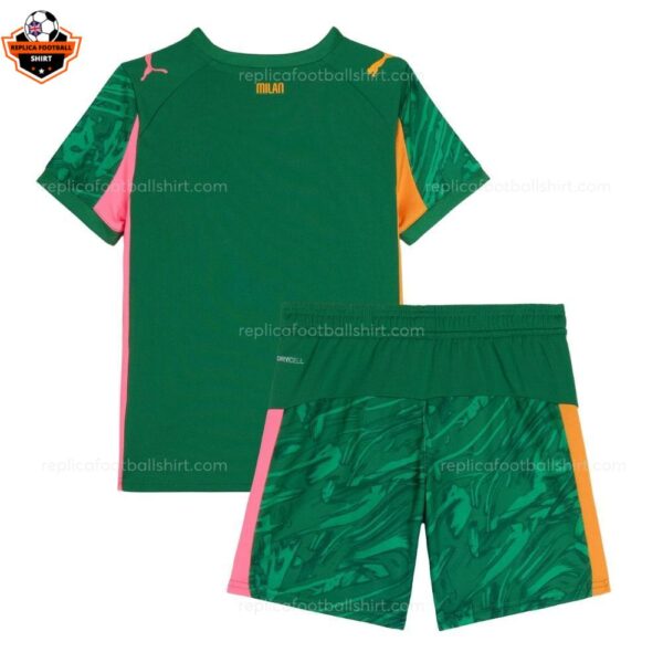 RFS AC Milan Third Goalkeeper 25 26 Kids Football Kit backview