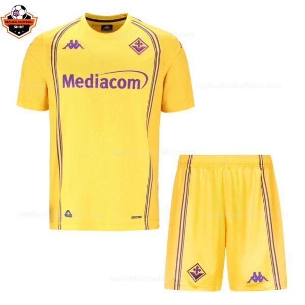 RFS ACF Fiorentina Yellow Goalkeeper Kids Replica Football Kit 2025_26 (1)