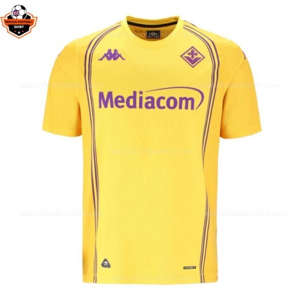 RFS ACF Fiorentina Yellow Goalkeeper Men Replica Football Shirt 2025_26 (1)