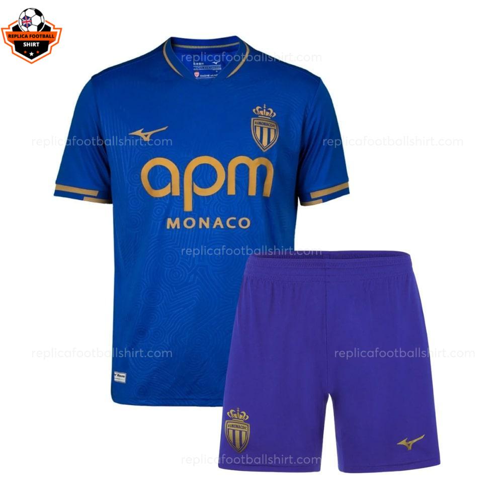 RFS AS Monaco Away 25 26 Kids Football Kit frontview