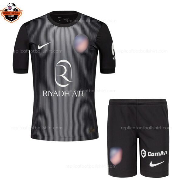 RFS Atletico Madrid Goalkeeper Kids Football Kit 2025_26-front view