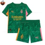 AC Milan Green Goalkeeper Kid Replica Football Kit 2025/26