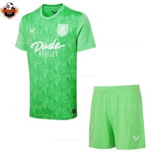 RFS Burnley Goalkeeper Kids Football Kit 2025_26-front view