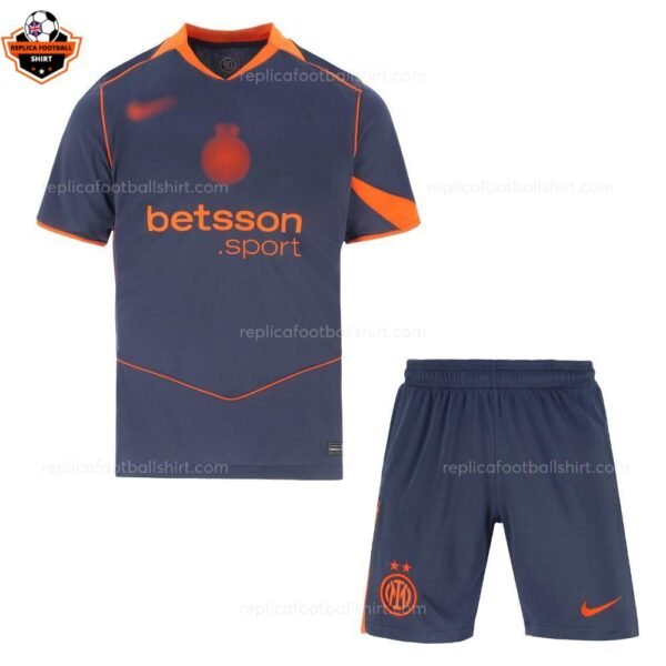 RFS Inter Milan Third Kids Football Kit 2025_26-front view