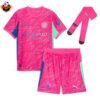 RFS Man City Pink GK Kids Kit 2025_26 With Socks