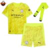 RFS Man City Yellow GK Kids Kit 2025_26 With Socks