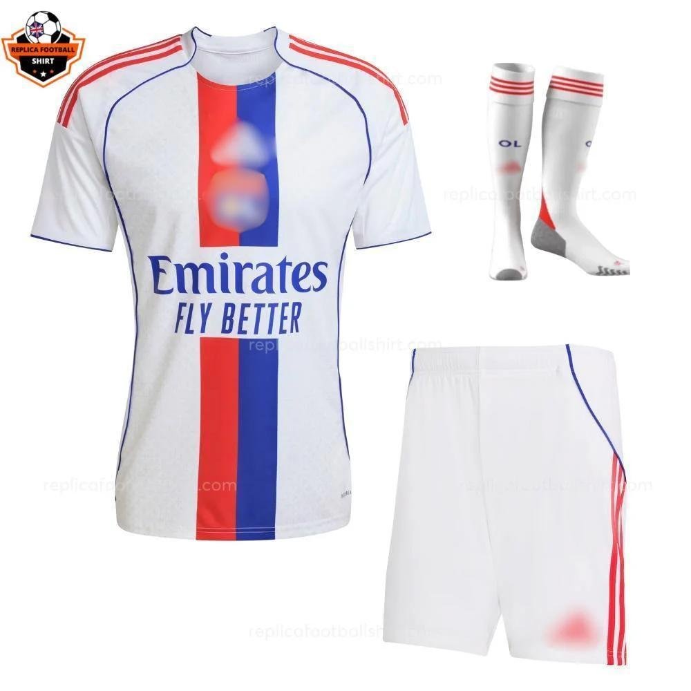 RFS Olympique Lyonnais Home Kid Replica Football Kit 2025_26