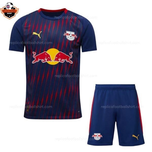 RFS RB Leipzig Away Kids Football Kit 2025_26-front view