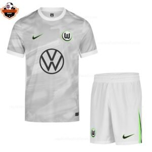 RFS VFL Wolfsburg Away Kids Replica Football Kit 2025_26