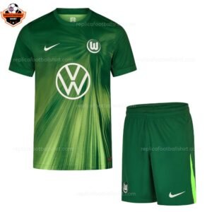RFS VFL Wolfsburg Home Kids Replica Football Kit 2025_26