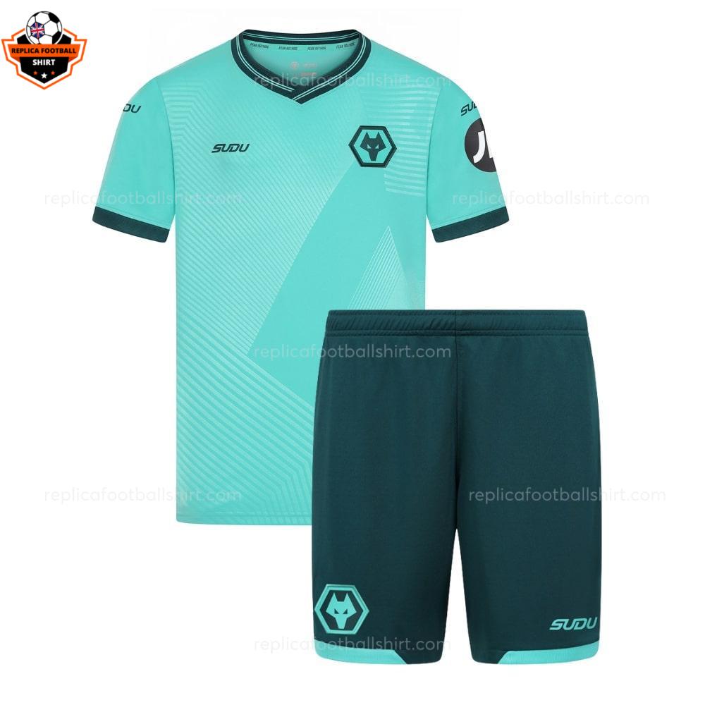RFS Wolves Away 25 26 Kids Football Kit frontview