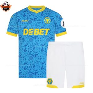 Wolves Third Kid Replica Football Kit 2025/26