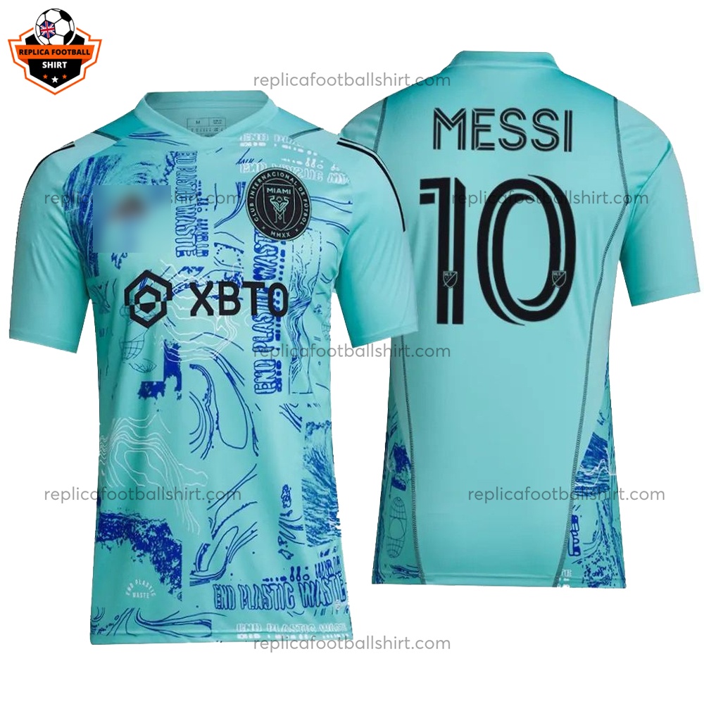 Inter Miami Training Men Replica Football Shirt 2023/24 Messi 10 Printed - Over View