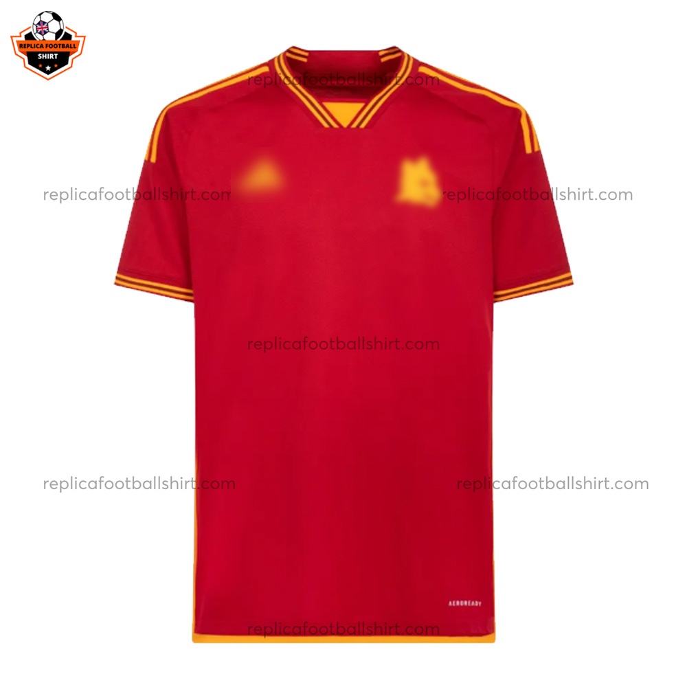 AS Roma Home Men Replica Football Shirt 2023/24 - Front View