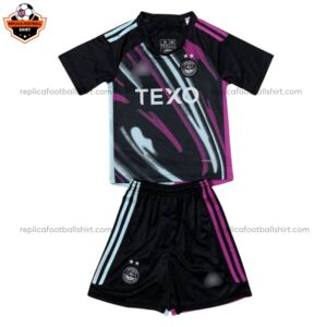 Aberdeen Away Kid Replica Football Kit 2023/24 - front view