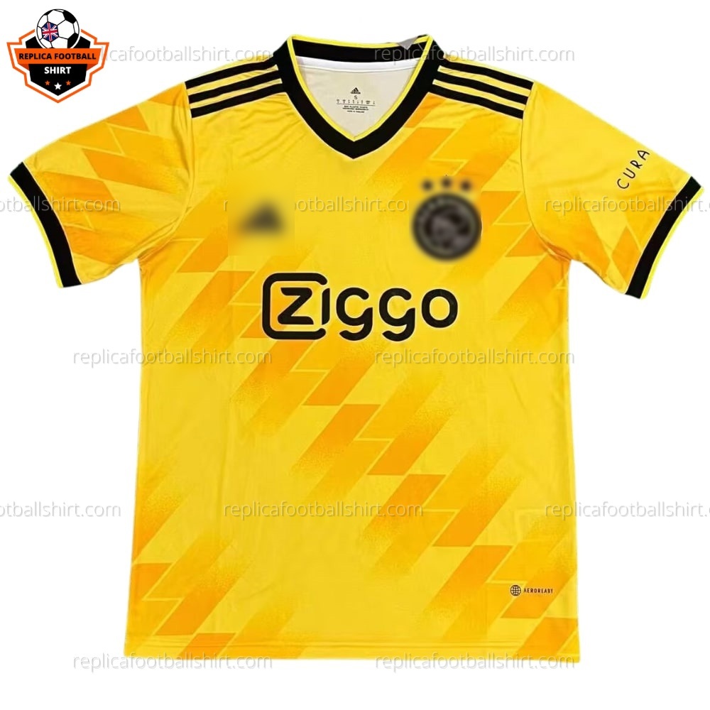 Ajax Away Yellow Men Replica Football Shirt 2023/24 - Front View