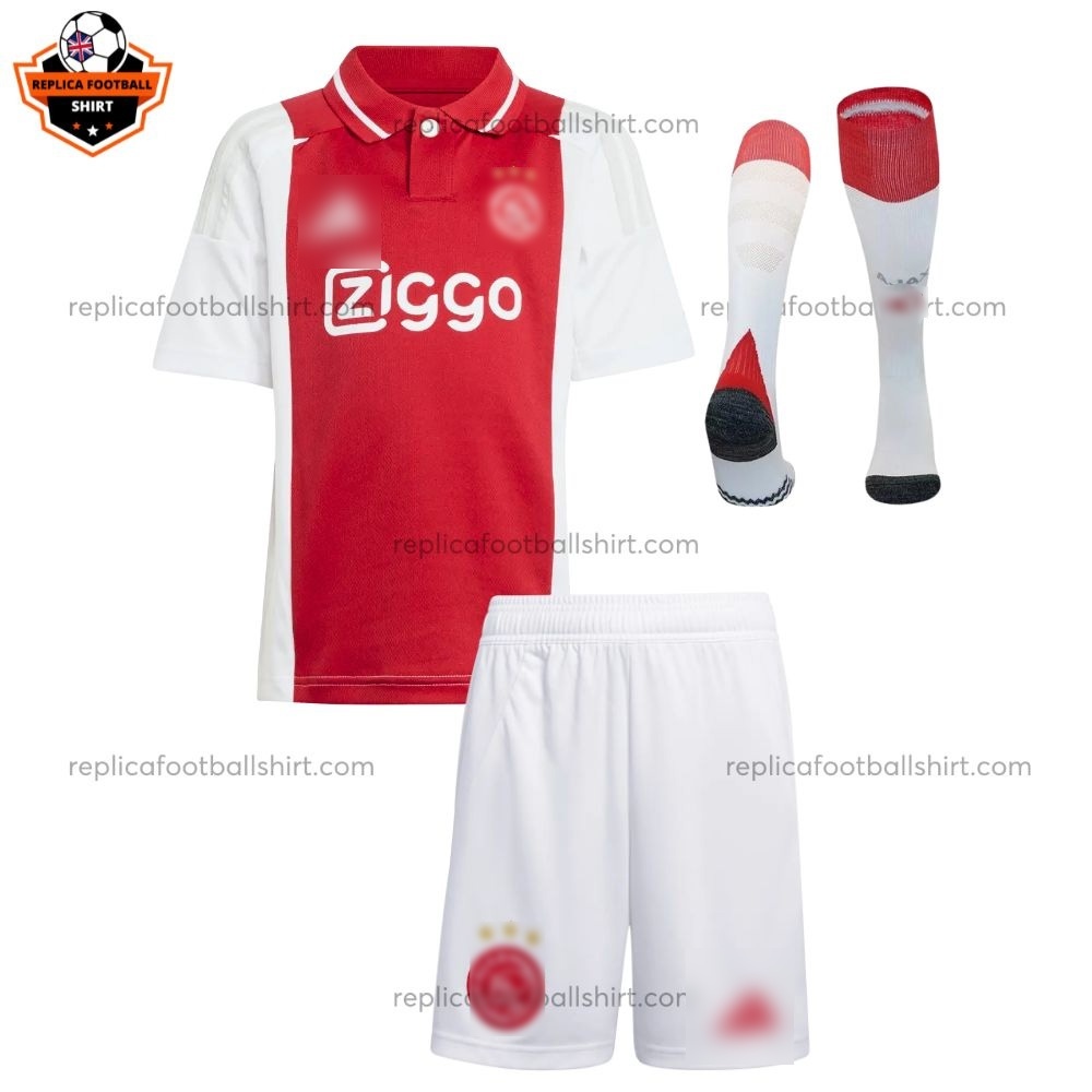 Ajax Home Kid Replica Football Kit 2024/25 - Front View