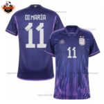 Argentina Away Men Replica Football Shirt 2022 DI MARÍA 11 Printed