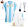 Argentina Home White Short Replica Football Kit 2024/25 - Front View