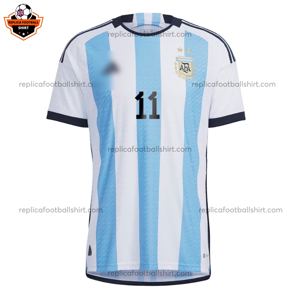 Argentina Home Men Replica Football Shirt 2022 DI MARÍA 11 Printed - Shirt