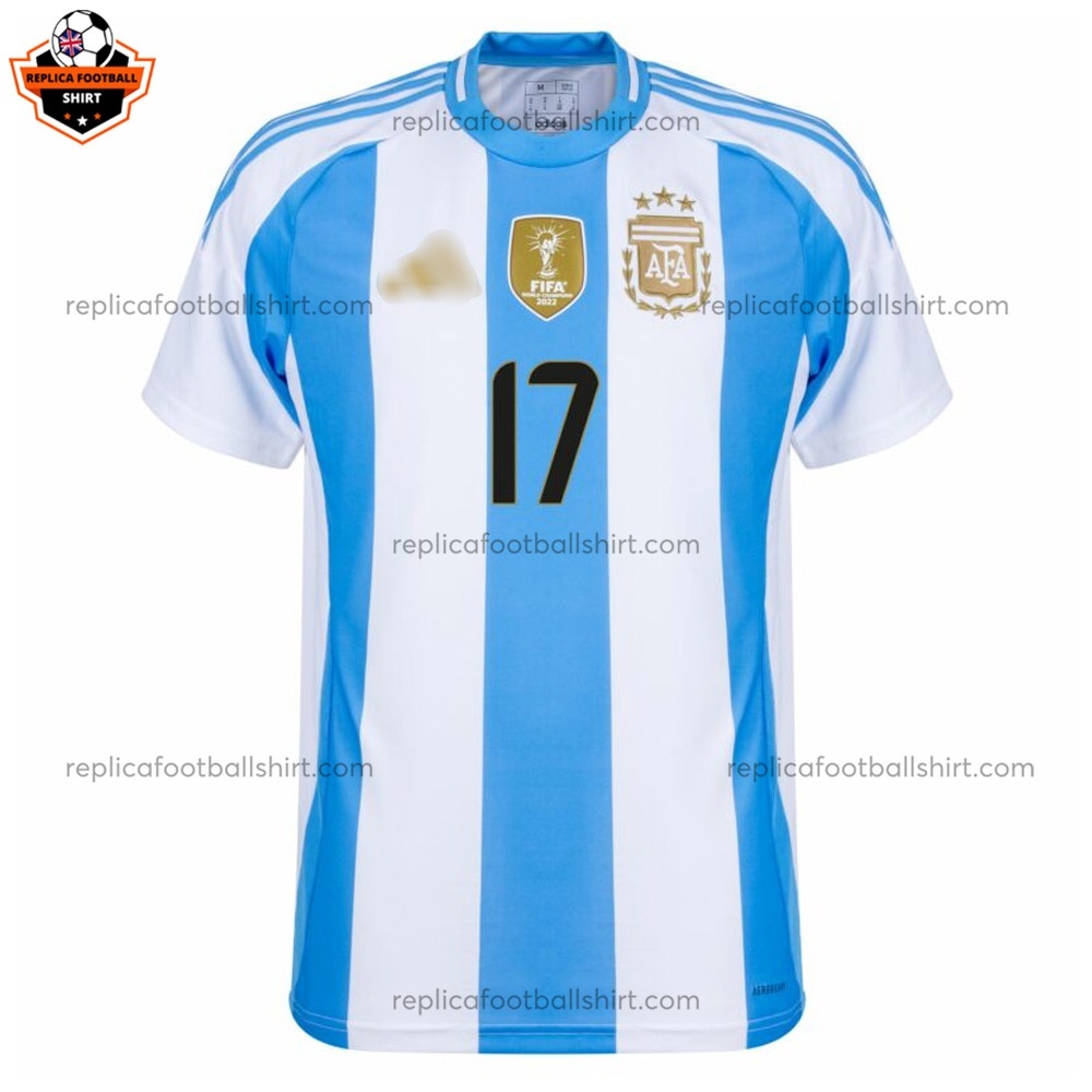 Argentina GARNACHO 17 Home Men Replica Football Shirt 2024 - Front View
