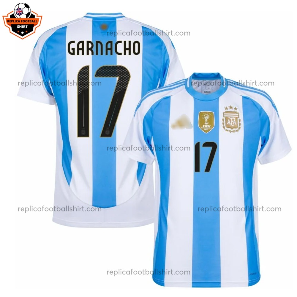 Argentina GARNACHO 17 Home Men Replica Football Shirt 2024 - Over View