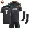 Arsenal Away Kid Replica Football Kit 2024/25 MARTINELLI 11 - Over View