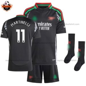 Arsenal Away Kid Replica Football Kit 2024/25 MARTINELLI 11 - Over View