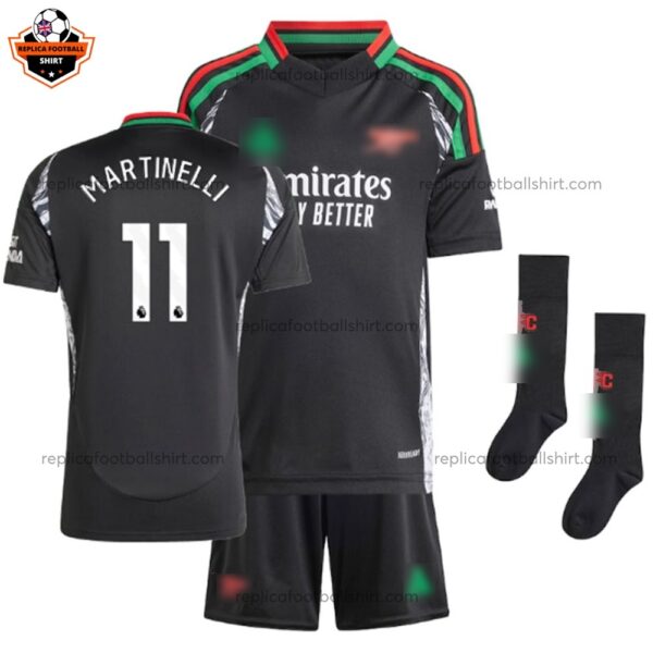 Arsenal Away Kid Replica Football Kit 2024/25 MARTINELLI 11 - Over View