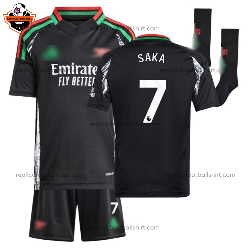 Arsenal Away Kid Replica Football Kit 2024/25 SAKA 7 - Over View