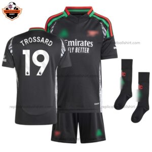 Arsenal Away Kid Replica Football Kit 2024/25 TROSSARD 19 - Over View