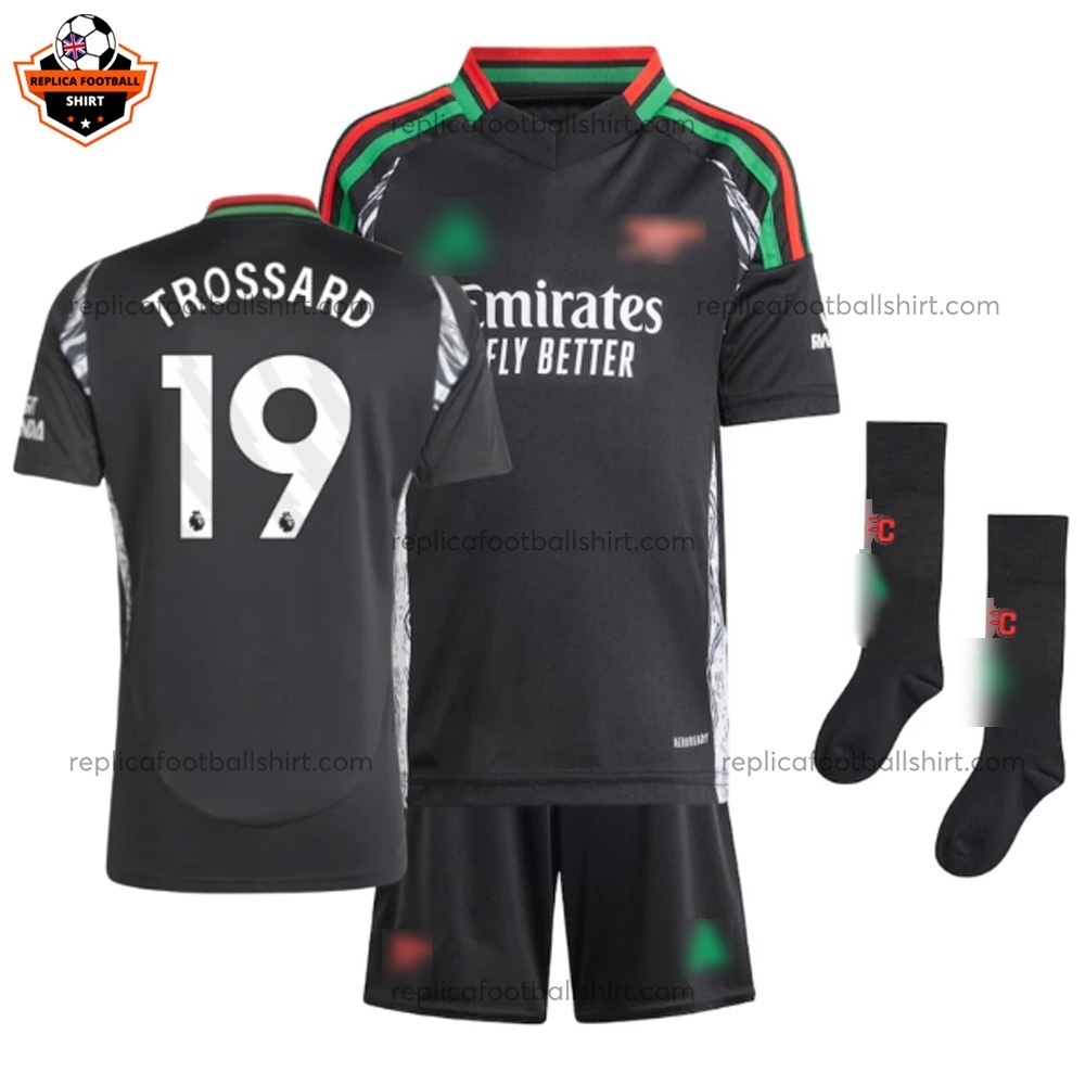 Arsenal Away Kid Replica Football Kit 2024/25 TROSSARD 19 - Over View