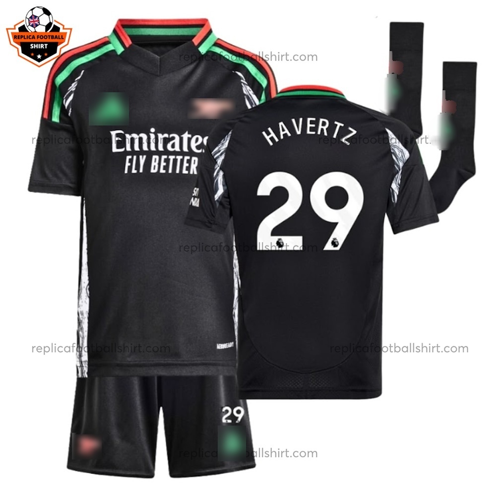 Arsenal Away Kid Replica Football Kit 2024/25 HAVERTZ 29 - Over View