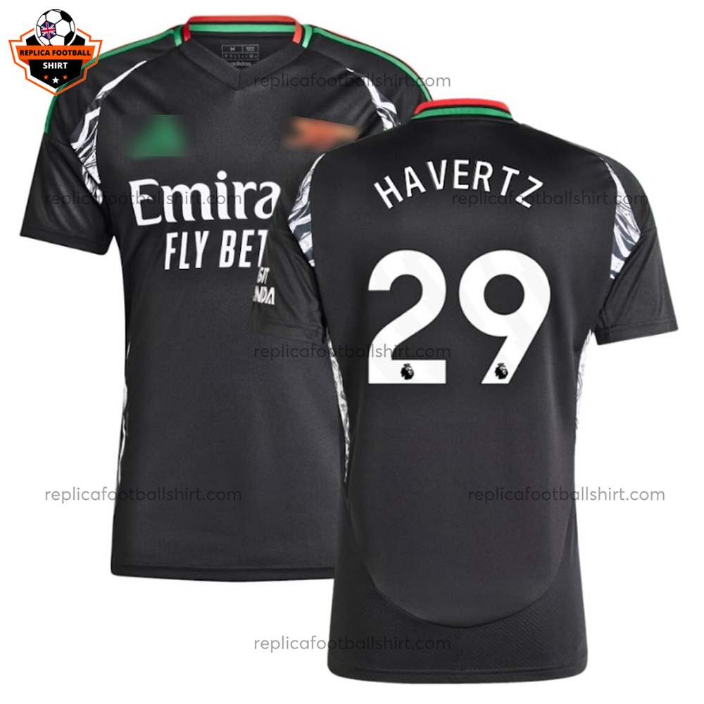 Arsenal Away Men Replica Football Shirt 2024 HAVERTZ 29 - Over View